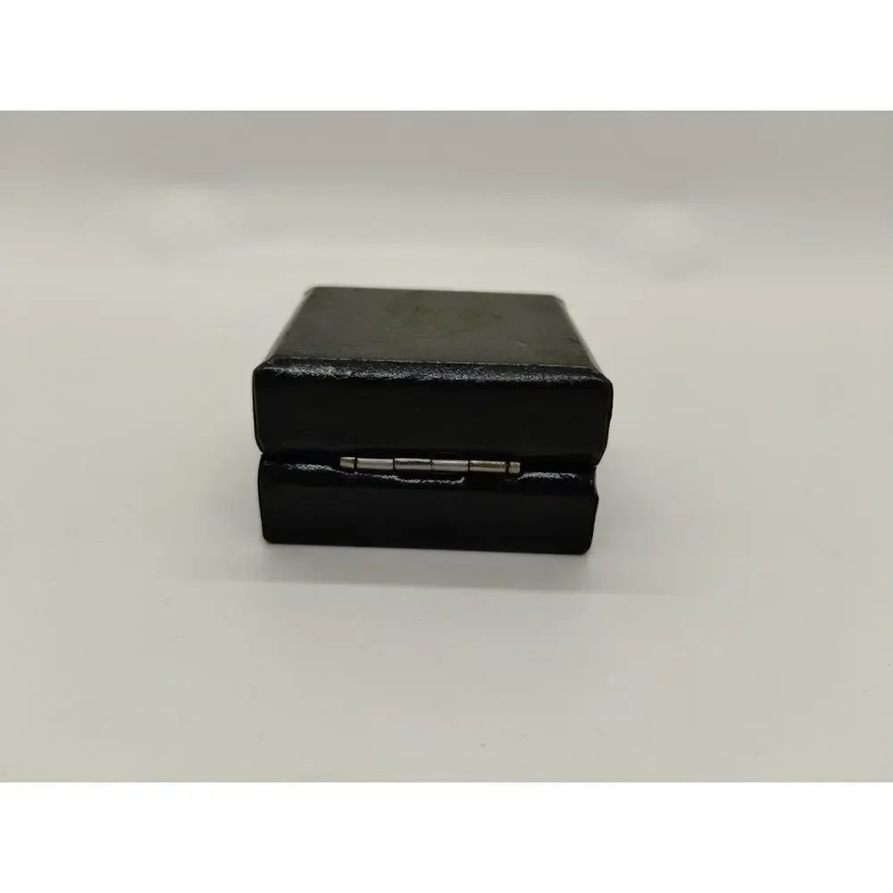 Small Shields Pin/Brooch Presentation Box - Faux Black Leather